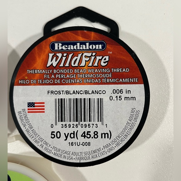 Beadalon, wildfire and bead stringing wire, bundle. - Picture 2 of 6